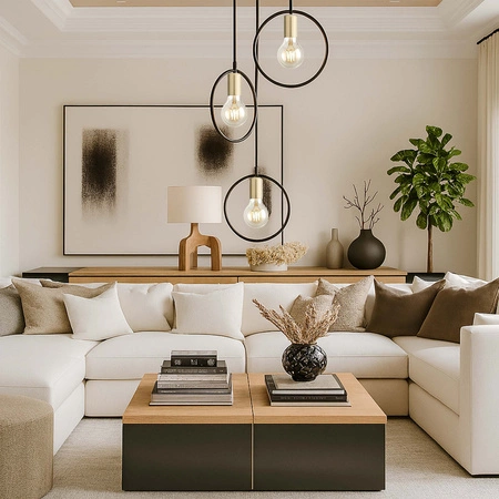 Lampa Wisząca LX-1361 Czarna+ Złoto 3x E27 LEDLUX