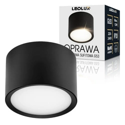 OPRAWA NATYNKOWA Sufitowa HALOGENOWA TUBA LED GX53 Walec SPOT Nowoczesna OPN-014 Czarna