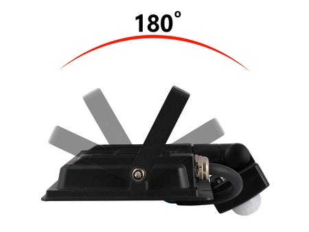 Lampa Naświetlacz LED 30W Z CZUJNIK RUCHU PREMIUM biały zimny LEDLUX