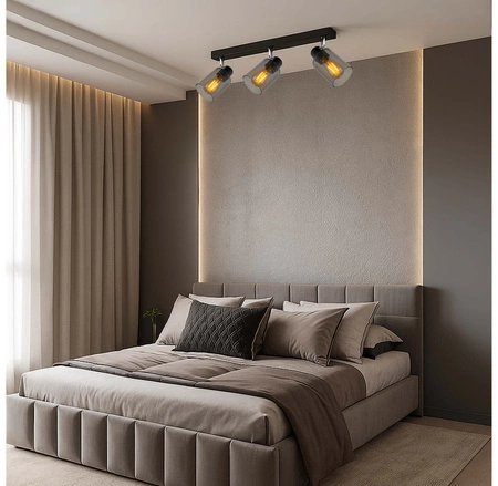 Lampa sufitowa led wisząca żyrandol szklana nowoczesna loft 3xE27 plafon LX-1064 LEDLUX