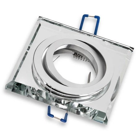 Oprawa Halogenowa Szklana Sufitowa LX- 6002 Lustrzana MR16 GU10 Kwadrat LEDLUX