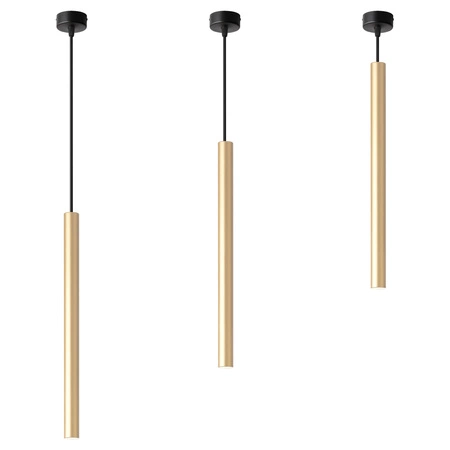 Lampa Sufitowa wisząca LED Tuba ZŁOTA nowoczesna G9 LOFT LX-1143 LEDLUX