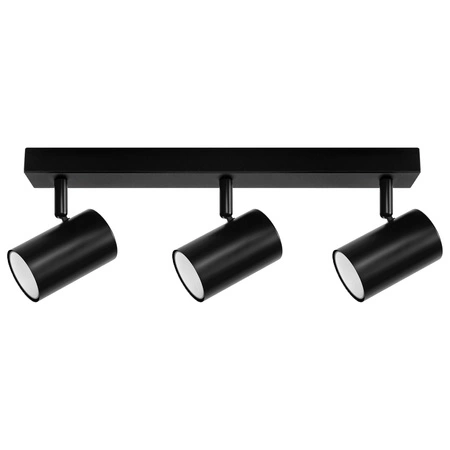 LAMPA SUFITOWA 3xGU10 czarna regulowana SPOT oprawa halogenowa natynkowa OPN-003 3x GU10 BLACK