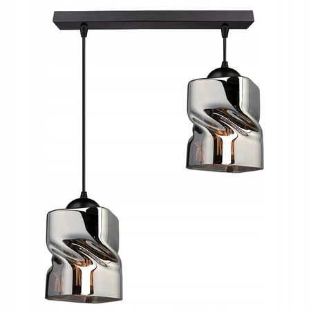 Lampa Wisząca LX- 1155 Czarna 2x E27 LEDLUX