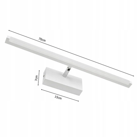 Kinkiet Lampa Ścienna LX- 17709 Biały 15W biała neutralna LEDLUX