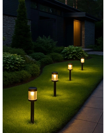 Lampa solarna Ogrodowa wbijana Stojąca LED słupek ogrodowy latarnia LSOL-060