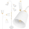 Lampa Podłogowa stojąca 3xE27 nowoczesna Czarna Regulowana do salonu Loft LPD-006 WHITE E27 LEDLUX