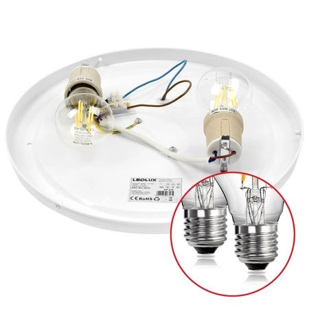 Plafon Lampa Sufitowa LX- 924 Czarny 2x E27 LEDLUX