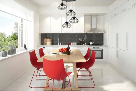 Lampa Wisząca LX- 1056 Czarna 4x E27 LEDLUX