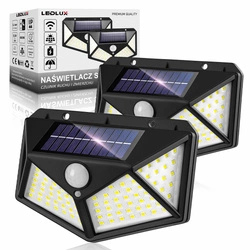 2x Lampa Solarna LED Elewacyjna Naświetlacz Reflektor Słupek czujnik ruchu  LSOL-009 LEDLUX
