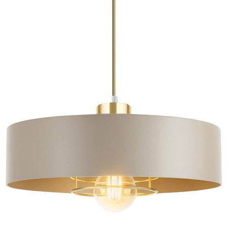 Lampa wisząca sufitowa nowoczesna 1xE27 ZŁOTA beżowa GLAMOUR nowoczesna LX-1127