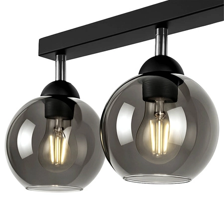 Lampa Sufitowa LX- 1194 Czarna 4x E27 LEDLUX