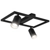 LAMPA SUFITOWA 2xGU10 czarna regulowana SPOT oprawa halogenowa natynkowaOPN-007 2x GU10 BLACK