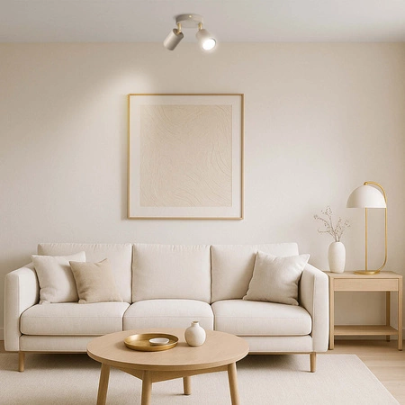 Lampa sufitowa KINKIET LED GU10 beżowa Spot Kaszmir Premium LX1341