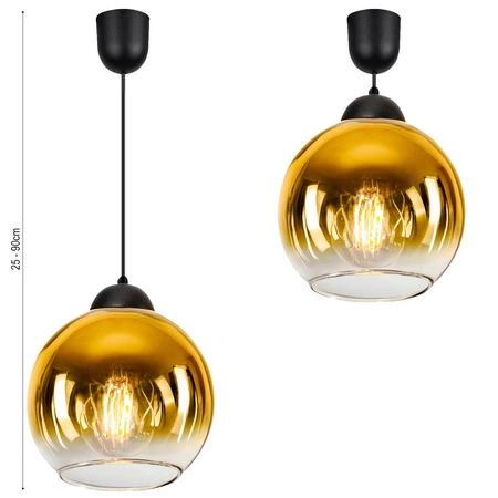 Lampa Wisząca LX-1314 Żółta 1x E27 LEDLUX