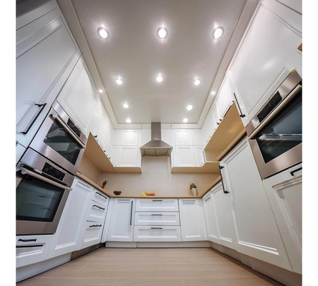 Oprawa halogenowa podtynkowa LED Gu10 Szklana Czarna KRYSZTAŁ regulowana CT-6003 BLACK LEDLUX