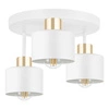 Lampa Sufitowa LX- 1020 Biała + Złoto 3x E27 LEDLUX
