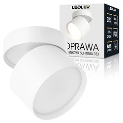 Oprawa Sufitowa Halogenowa Lampa LED GX53 Spot Ruchoma Kinkiet Reflektor  OPN-016  WHITE