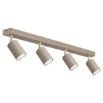 Lampa Sufitowa Żyrandol Plafon Beżowa Kaszmir GU10  8370-4 BEIGE + GOLD