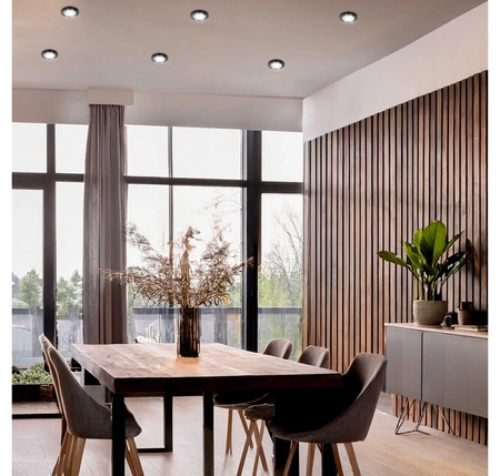 Oprawa Halogenowa Sufitowa Szklana LX- 7002 Czarna Okrągła MR16 GU10 LEDLUX