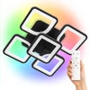 Lampa Sufitowa LED Wisząca nowoczesna żyrandol plafon 81W CCT RGB Remote pilot LX961