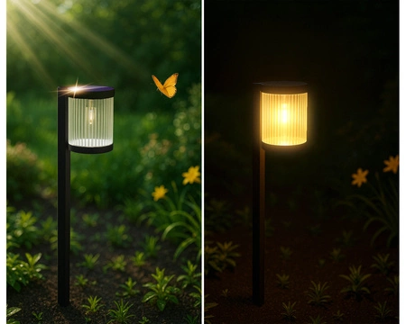 Lampa solarna Ogrodowa wbijana Stojąca LED słupek ogrodowy latarnia LSOL-060