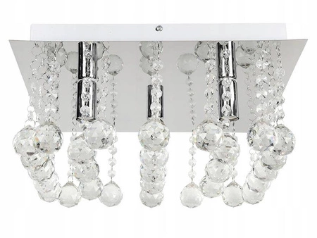 Lampa Sufitowa LX- 1009 Kryształ 3x E14 LEDLUX