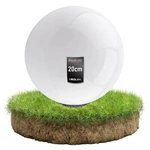 Lampa Solarna LED Wbijana Ogrodowa biała kula 20cm LSOL-023 LEDLUX