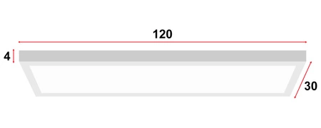 Plafon Lampa Sufitowa LX- 944 Biały 60W 4000K LEDLUX