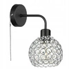 Kinkiet Lampa Ścienna LX-1184 Kryształ z Włącznikiem 1x E27 LEDLUX