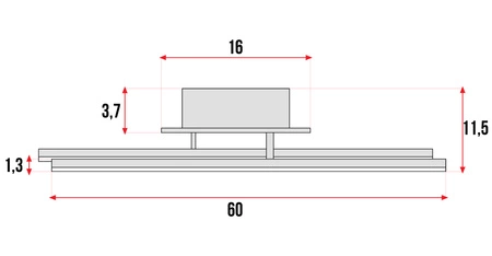 Lampa Sufitowa Wisząca LED Hasztag LX- 926 48W biała neutralna LEDLUX
