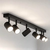 LAMPA SUFITOWA 6xGU10 czarna regulowana SPOT oprawa halogenowa natynkowa OPN-006 6x GU10 BLACK
