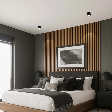 OPRAWA NATYNKOWA Sufitowa HALOGENOWA TUBA LED GX53 Walec SPOT Nowoczesna OPN-014 Czarna