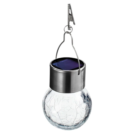 2x Lampka lampa SOLARNA Ogrodowa LED LATARENKA Szklana Kula RGB różne kolory LSOL-065 LEDLUX