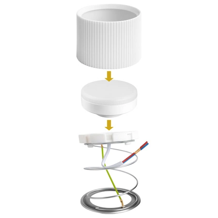 OPRAWA NATYNKOWA Sufitowa HALOGENOWA TUBA LED GX53 Walec SPOT Nowoczesna OPN-013 WHITE