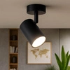 LAMPA SUFITOWA 1xGU10 czarna regulowana SPOT oprawa halogenowa natynkowa OPN-001 1x GU10 BLACK