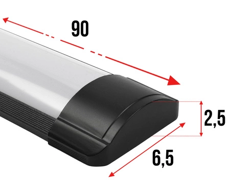 4x Plafon Lampa Sufitowa Panel SLIM 27W 90cm CZARNY NW LEDLUX