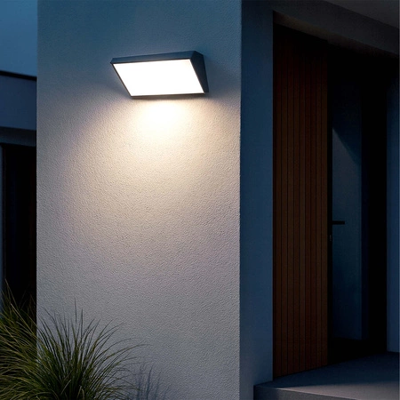 Lampa elewacyjna LED zewnętrzna kinkiet ogrodowy Premium LEL-0010 Szara LEDLUX