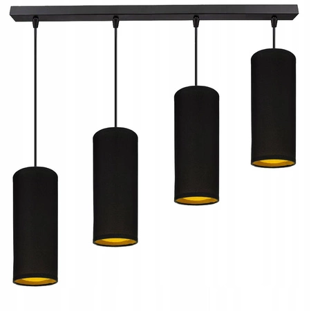 Lampa Wisząca LX- 1086 Czarna 4x E27 LEDLUX