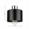 Kinkiet Lampa Ścienna LX- 1034 Czarna + Chrom 1x E27 LEDLUX