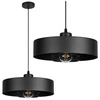 Lampa Wisząca LX- 1127 Czarna 1x E27 LEDLUX