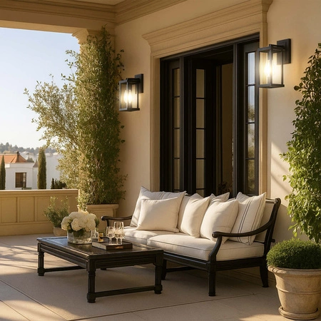 Lampa elewacyjna LED zewnętrzna kinkiet ogrodowy Premium LEL-0010 Szara LEDLUX