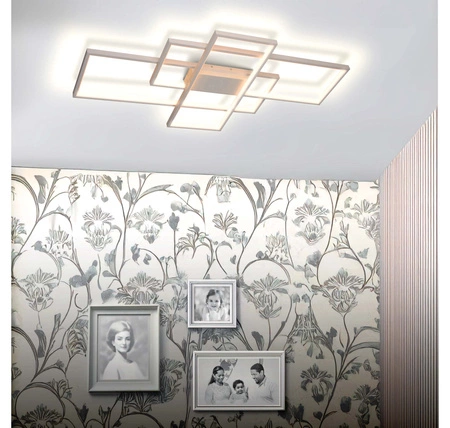 Lampa Sufitowa Wisząca LED Geometryczna LX- 1102 72W Biała 3000k- 6000k LEDLUX