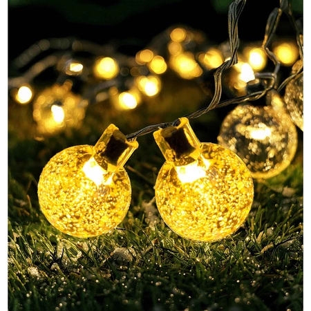 Girlanda Solarna 13m 50 LED Kulki Dekoracja Ogrodu Oświetlenie Zewnętrzne LSOL-038 LEDLUX