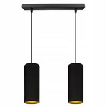 Lampa Wisząca LX- 1085 Czarna 2x E27 LEDLUX