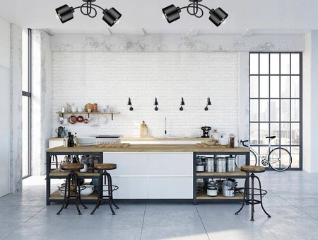 Lampa Sufitowa LX- 1125 Czarna 2x E27 LEDLUX