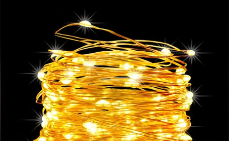 Girlanda Lampa Solarna Świetlna Ogrodowa Drucik LSOL-021 LEDLUX