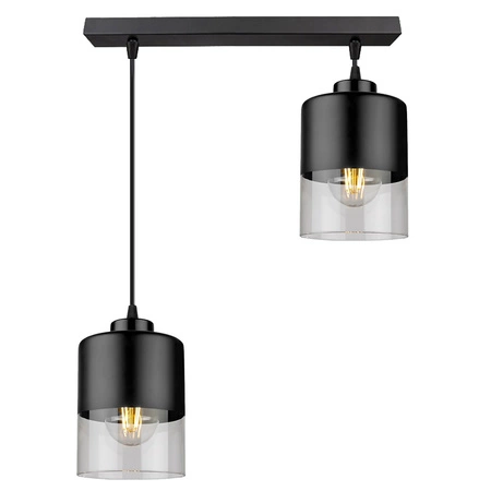 Lampa Sufitowa LX- 1278 Czarna 2x E27
