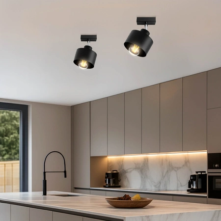 Lampa Sufitowa LX- 1097 Czarna 1x E27 LEDLUX