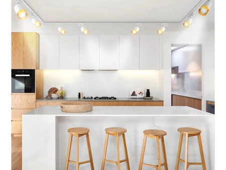 Szynoprzewód Lampa Szynowa Reflektor Halogen LED GU10 Biały Złoto+Miedź LX-8470 LEDLUX